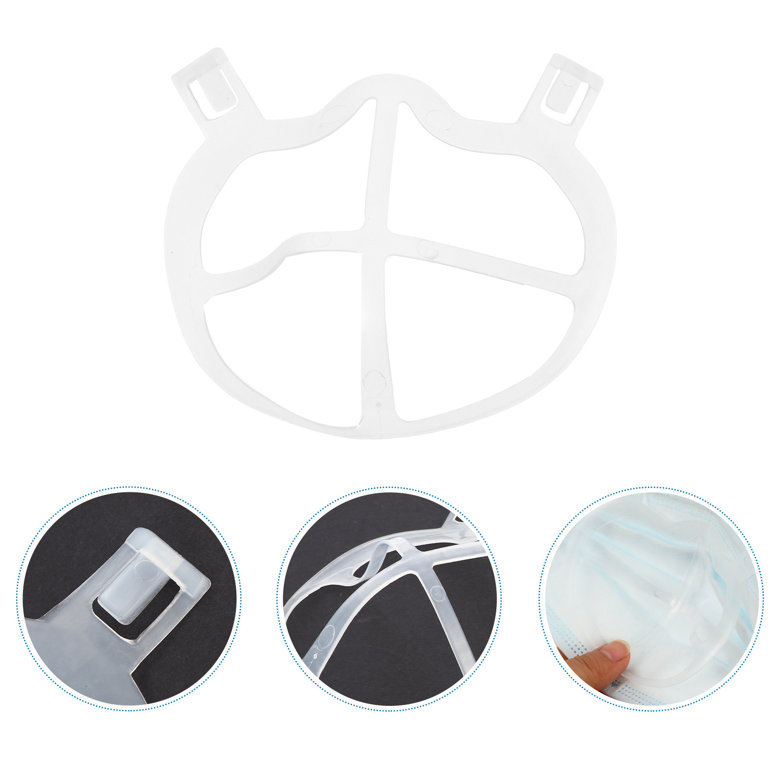 10Pcs Silicone Mask Holder Inn - Silicone Mask Bracket recension och pris