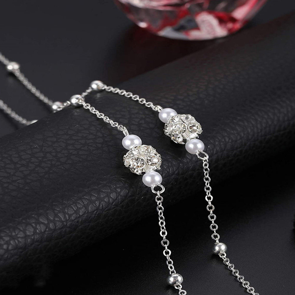 1Pcs Exquisite Pearl Embellish - Mask Chain Holder recension och pris
